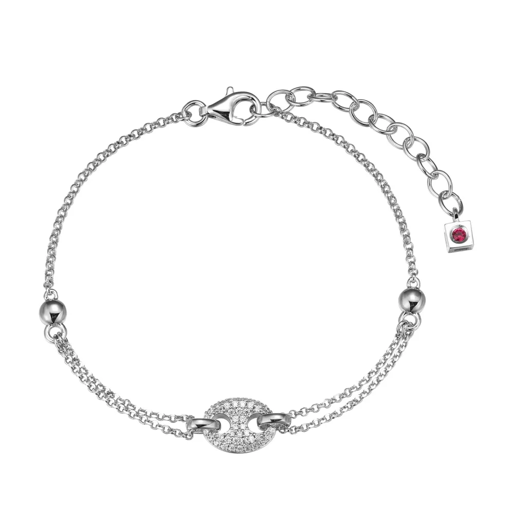 Elle Jewelry Paris 1901 B10350W- Silver No Stone Bracelet | Bracelets