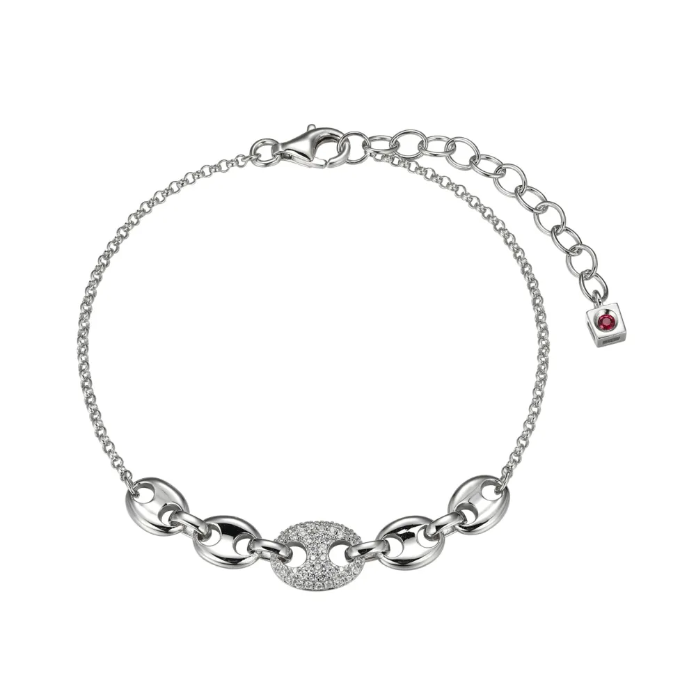 Elle Jewelry Paris 1901 B10349W- Silver No Stone Bracelet | Bracelets