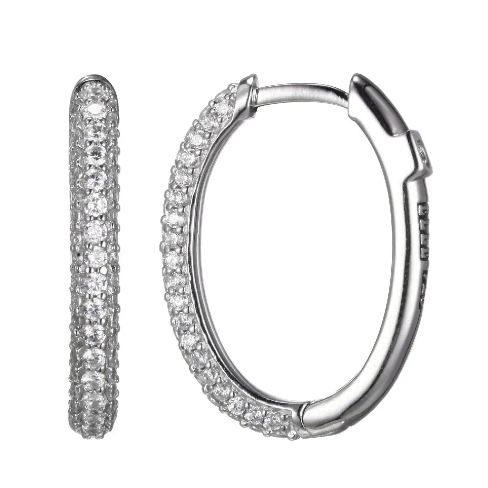Elle Jewelry Paris 1901 E10297- Silver With Cz Earrings | Earrings