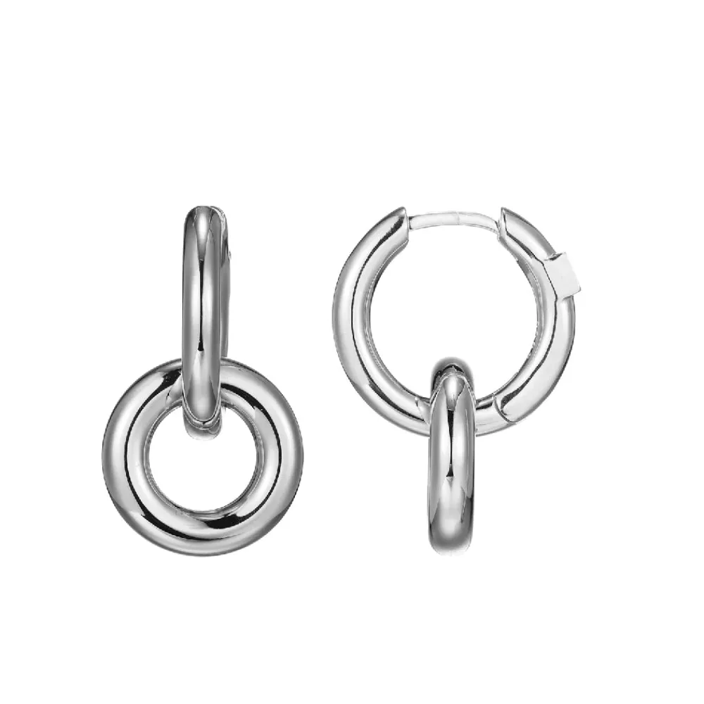 Elle Jewelry Paris 1901 E10332W- Silver No Stone Earrings | Earrings