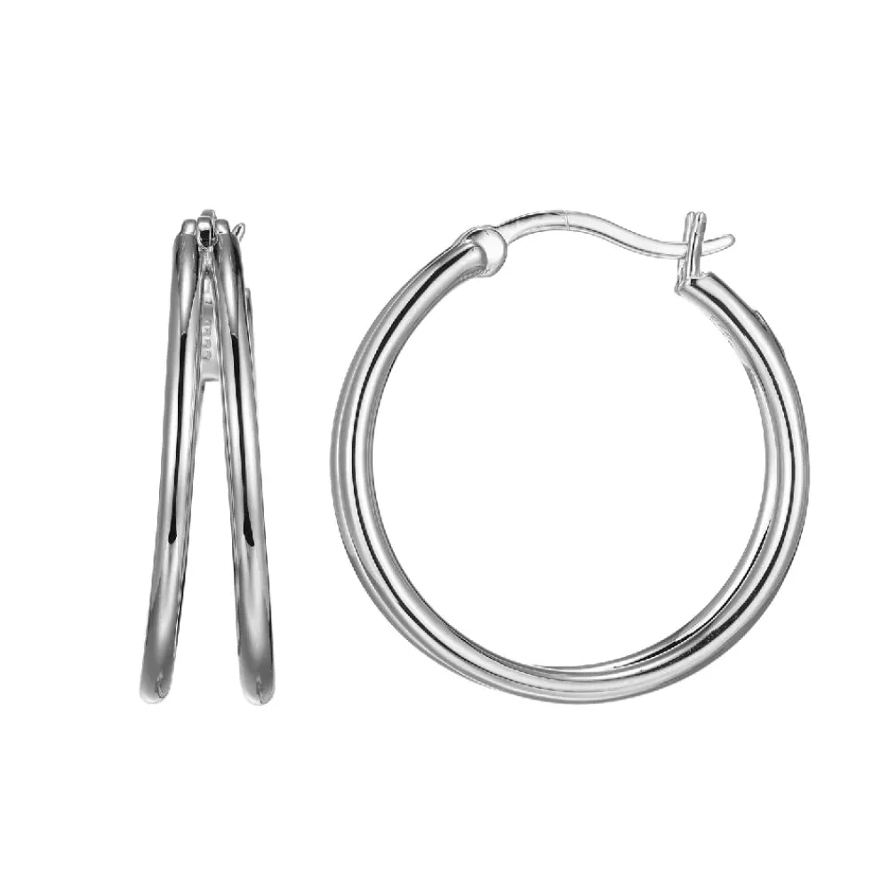Elle Jewelry Paris 1901 E10338W- Silver No Stone Earrings | Earrings
