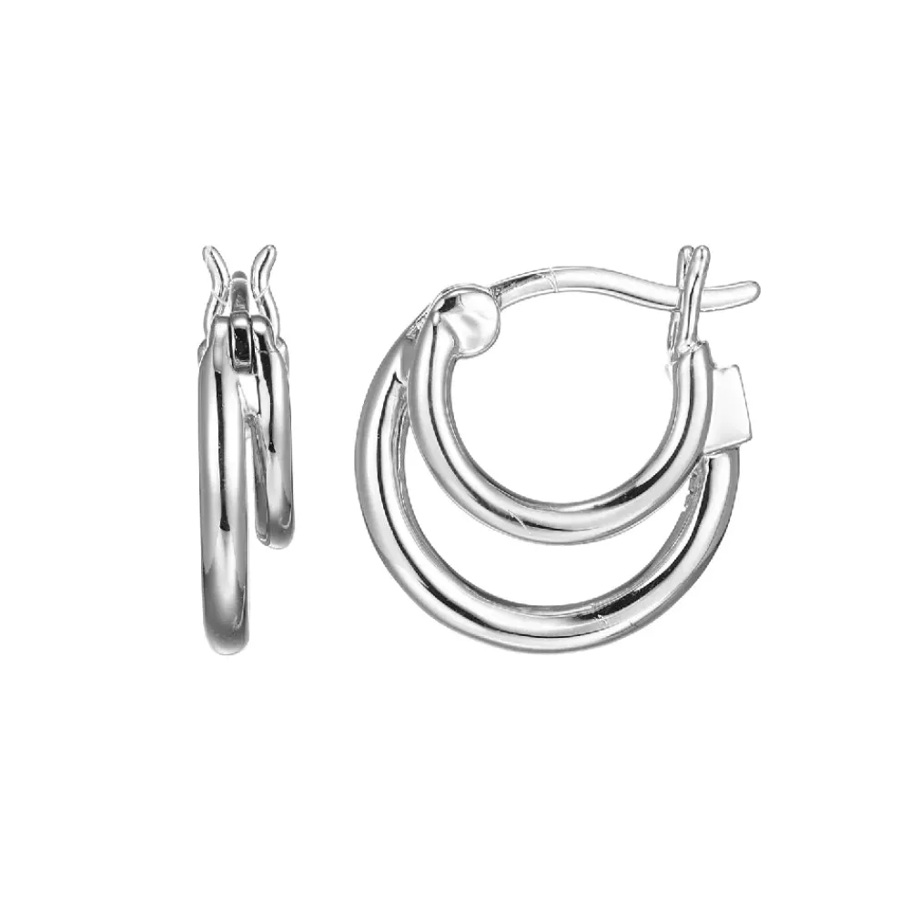 Elle Jewelry Paris 1901 E10339W- Silver No Stone Earrings | Earrings