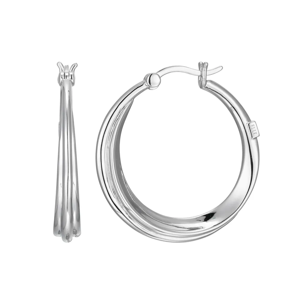 Elle Jewelry Paris 1901 LE0092- Silver No Stone Earrings | Earrings