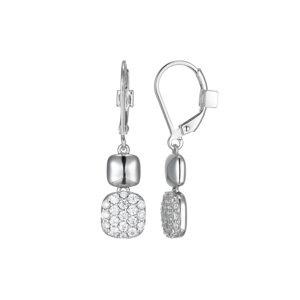 Elle Jewelry Paris 1901 LE0086- Stone Earring | Silver With Cz Earrings