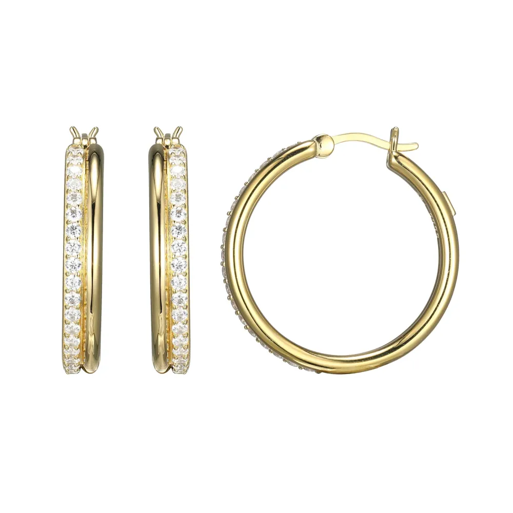 Elle Jewelry Paris 1901 LE0105- Stone Earring | Silver With Cz Earrings
