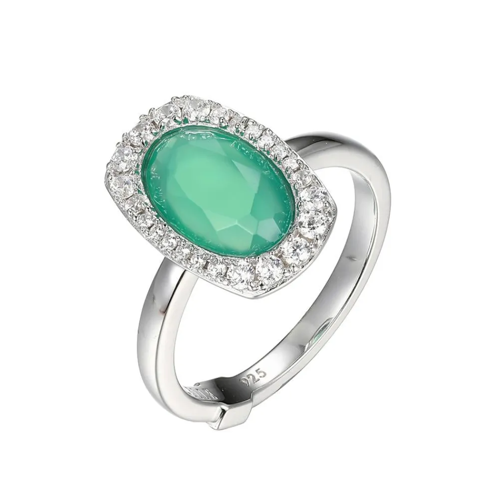 rwgc_0.webp Elle Jewelry Paris 1901 R10215WGC- Stone Ring | Silver With Cz Rings
